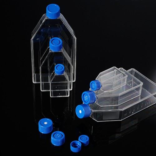 Baloane de cultură celulară cu 75/25/175 arii de cultură disponibile capace pentru dopuri cu filtru sterilizate Gamma