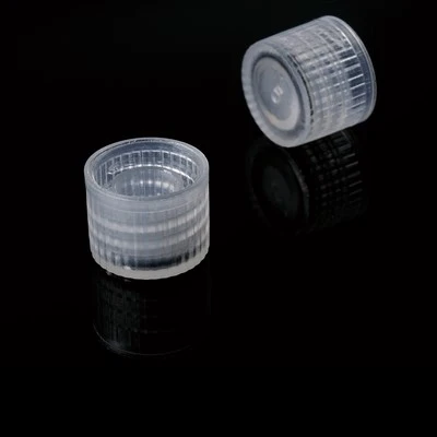 Capac cu filet pentru flacoane criogenice, transparent