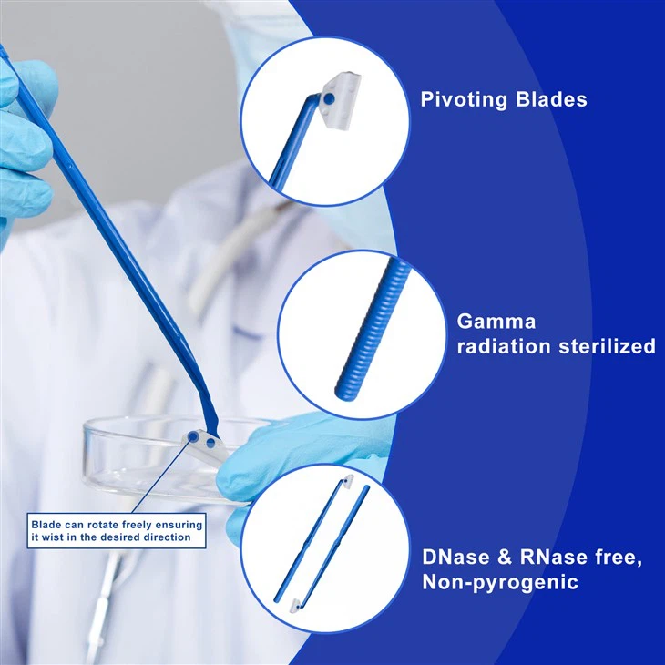 Cell Scrapers 25cm Gamma Sterile PE Material